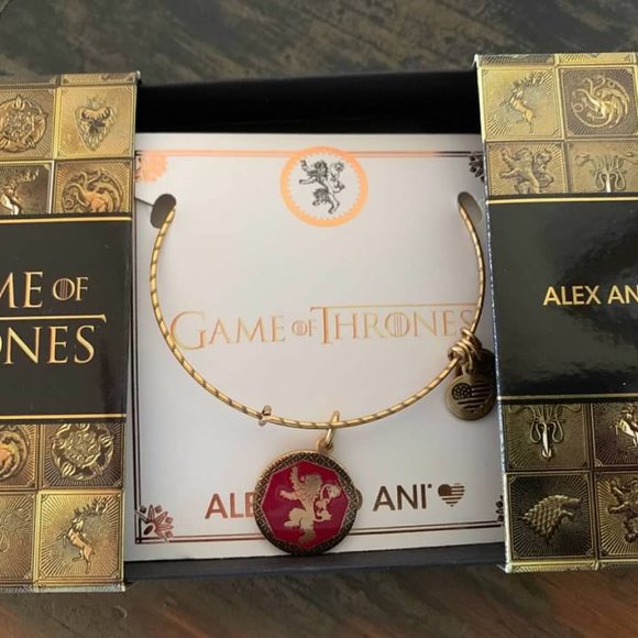 Alex & Ani Game Of Thrones Hear Me Roar Gold Bangle Bracelet - Picture 3 of 4